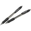 Paper Mate Ballpoint Pen, 1.4mm, Translucent Black Barrel/BK Ink PK PAP89465